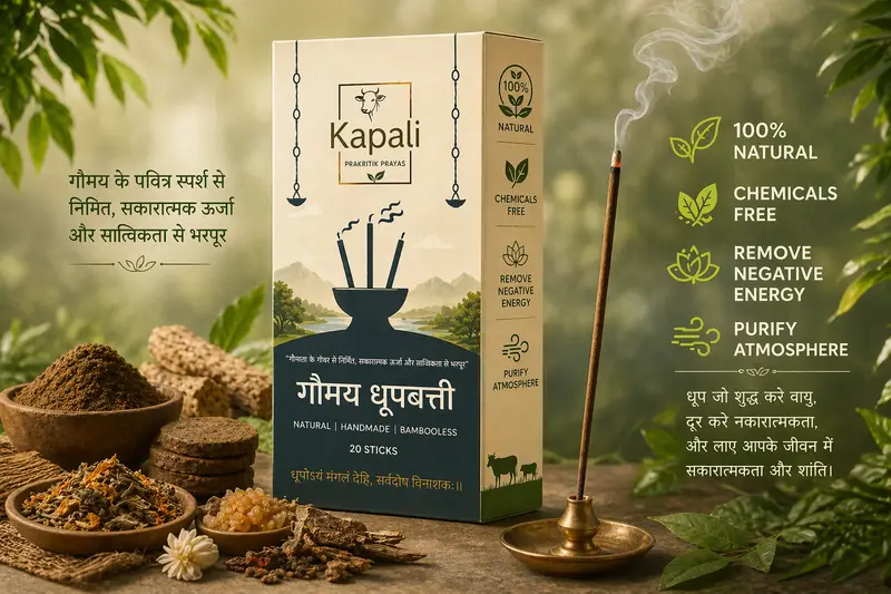 Kapali Pure Gaumay Dhoop Batti - Charcoal-Free