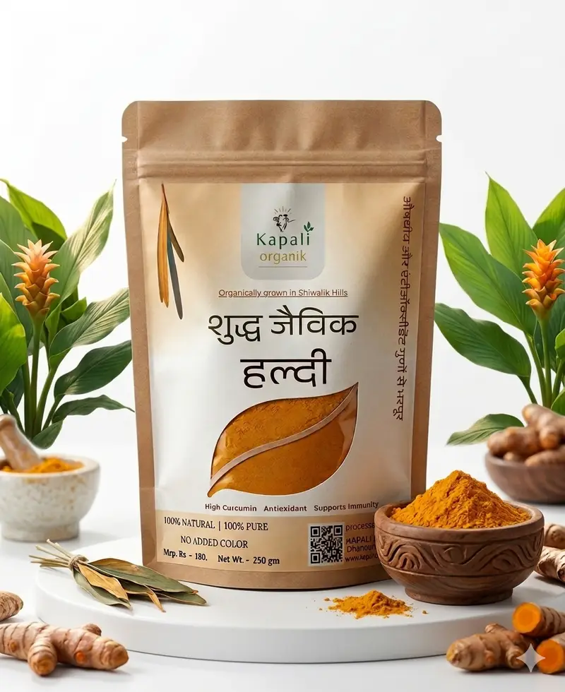 Kapali Pure Organic Haldi - Turmeric Powder